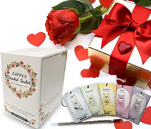 14-Pack Vanilla Scented Sachets for Drawers, Closets, and Home Fragrance