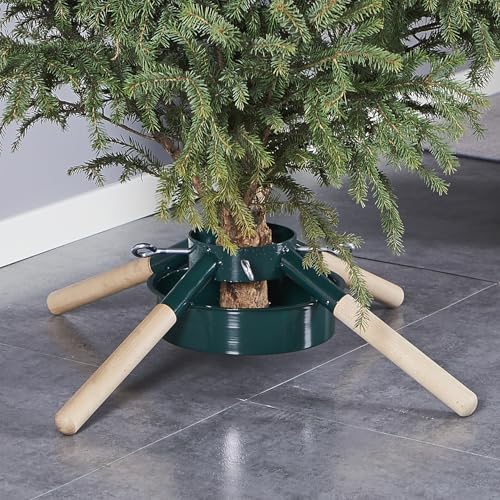 Heavy-Duty Metal Christmas Tree Stand for Real Trees up to 8 Feet