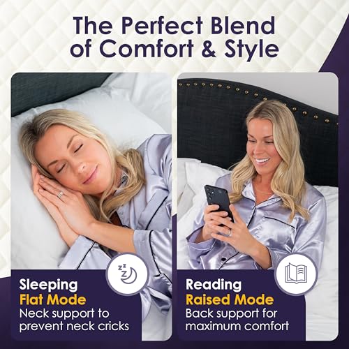 4-in-1 Bed Wedge Pillow for Headboard Gap Up to 7"