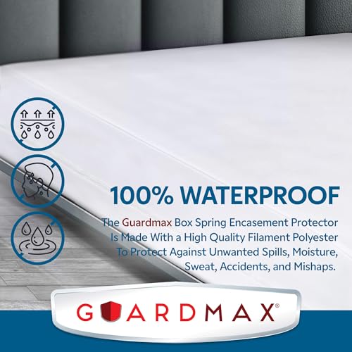 Waterproof Box Spring Cover - Queen Size Bed Bug Proof Encasement