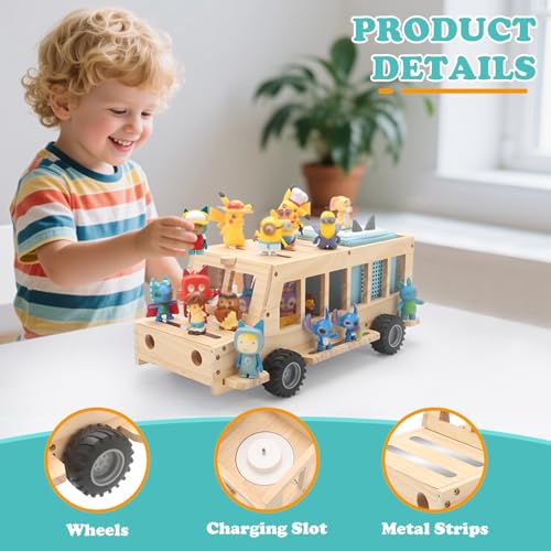 Magnetic Bus Storage Shelf for Audio Player and Figures