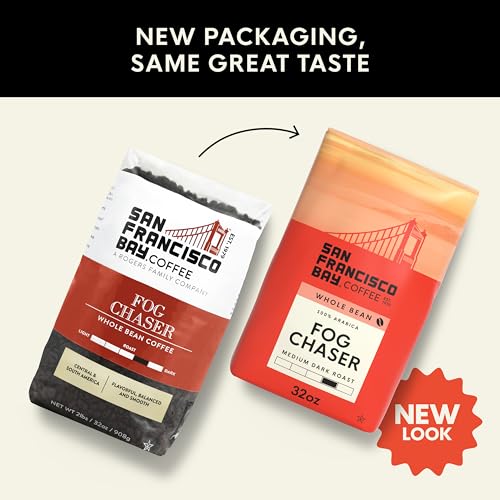 Fog Chaser Whole Bean Coffee - 2 lb Medium Dark Roast 100% Arabica
