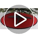 Reversible Christmas Tree Stand Mat - Waterproof Floor Protector in Red & Green - 30 Inch