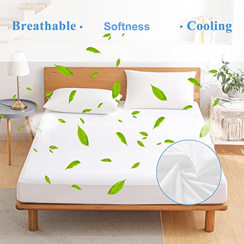 Softhour 2-Pack Twin Waterproof Mattress Protector - Deep Pocket Cover