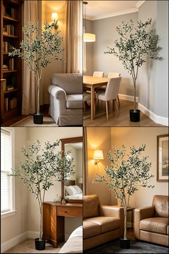 6FT Artificial Olive Tree with Bendable Branches for Indoor Decor