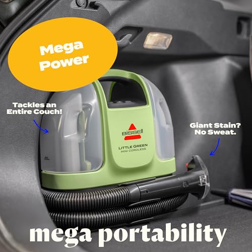 Cordless Portable Carpet Cleaner with Tough Stain Tool
