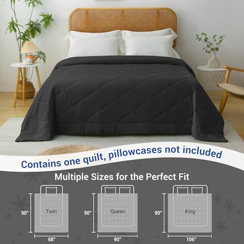 Cooling Blanket for Hot Sleepers - Lightweight Summer Comforter, Queen Size 90x90 inches