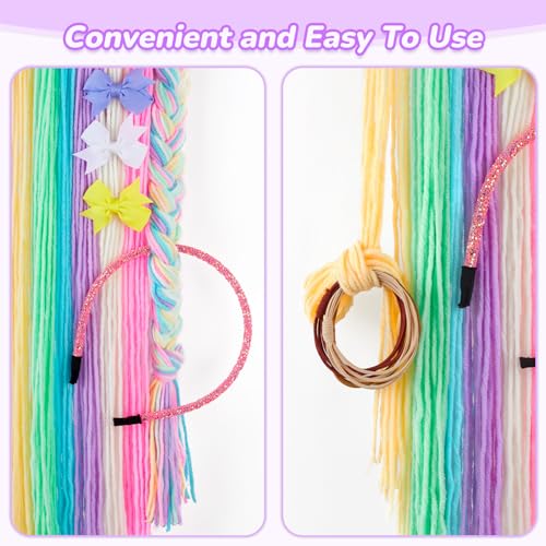 Unicorn Hair Bow Holder Wall Hanging Organizer for Girls Hair Accessories