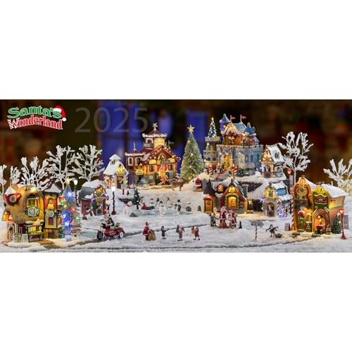 Animated North Pole Mail Room Christmas Village Building with Sound & Adapter