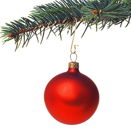 Christmas Ornament Hooks Set with Storage Box - 201 Pack Gold Wire Hangers