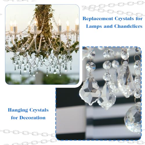 200 Pcs Mini Stainless Steel S-Hooks & Chandelier Connectors