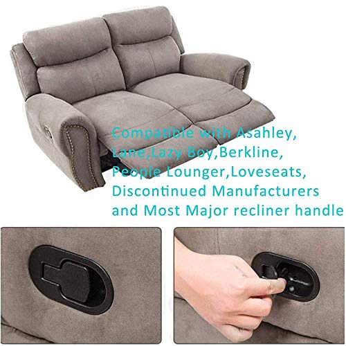 Universal Metal Recliner Handle Replacement with Cable (4.9" Exposed)
