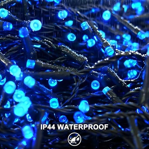 RPGT Blue Christmas Fairy String Lights 1000 LEDs 336ft Outdoor Decor