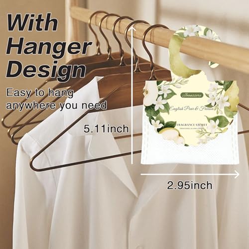 15-Pack Scented Sachets for Closets and Drawers, English Pear & Freesia