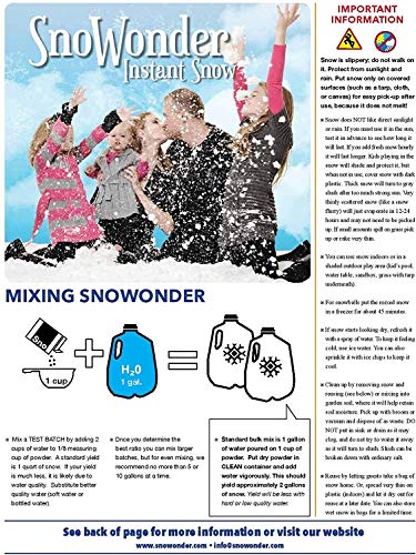 Instant Fake Snow Powder - Artificial Snow Mix for Cloud Slime & Decor