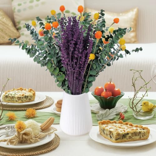 120-Piece Dried Eucalyptus and Lavender Bouquet for Shower Home Decor
