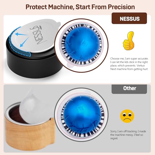 Reusable Coffee Pod Refill Kit with 100 Aluminum Foil Seals & Holder