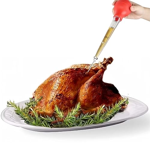 Large Ceramic Thanksgiving Turkey Serving Platter & Baster Set for Holiday Dinners