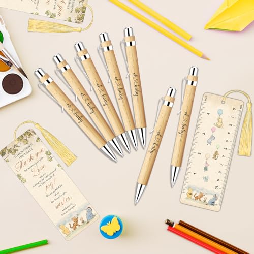 90-Piece Baby Shower Favor Set: 30 Pens, 30 Bookmarks, and 30 Gift Bags