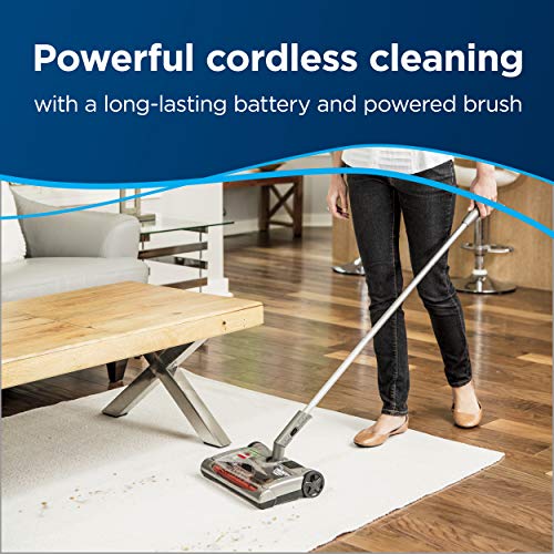 Cordless Rechargeable Floor Sweeper with Multi-Surface Brush, 480ml