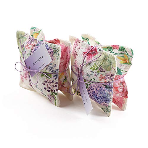 Lavender Scented Sachet Bags for Drawers and Closets - 4 Pack