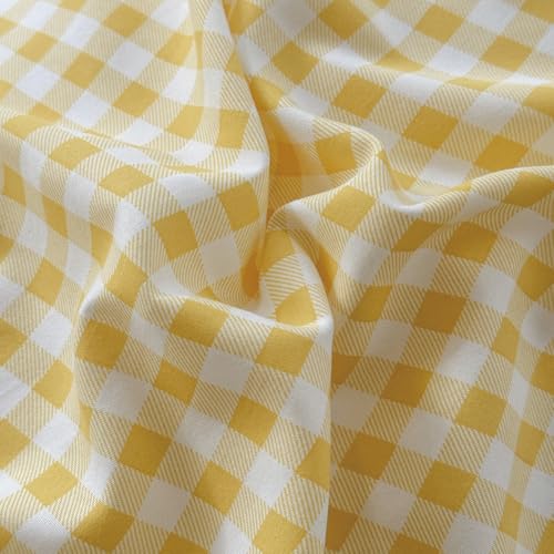 Ruffled Gingham Pillow Shams 20x26, Set of 2 Farmhouse Plaid Pillow Covers