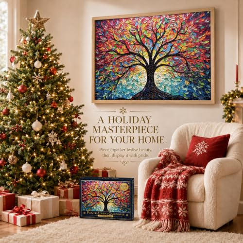 Tree of Life Puzzle Advent Calendar 2026 for Adults & Teens - 1008 Pieces