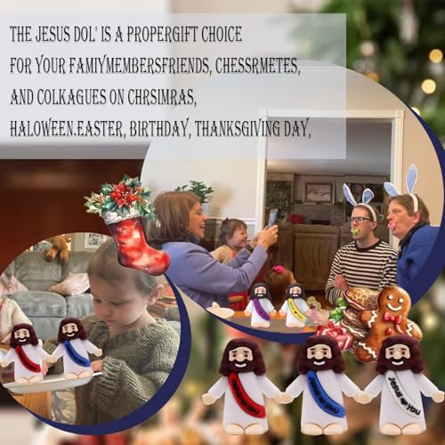 30 Pcs Mini Jesus Figurines - 1.4 Inch Tiny Easter Egg Stuffers & Gifts