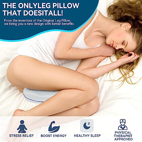 Memory Foam Knee Pillow for Side Sleepers - Pain Relief and Comfort