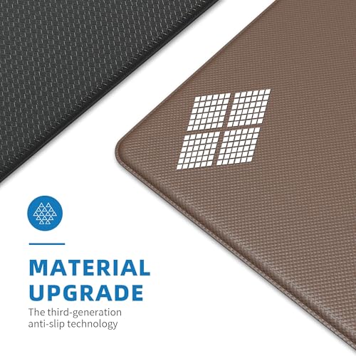 2-Piece Anti-Fatigue Kitchen Mat Set, 0.4-Inch Cushioned Memory Foam Rugs