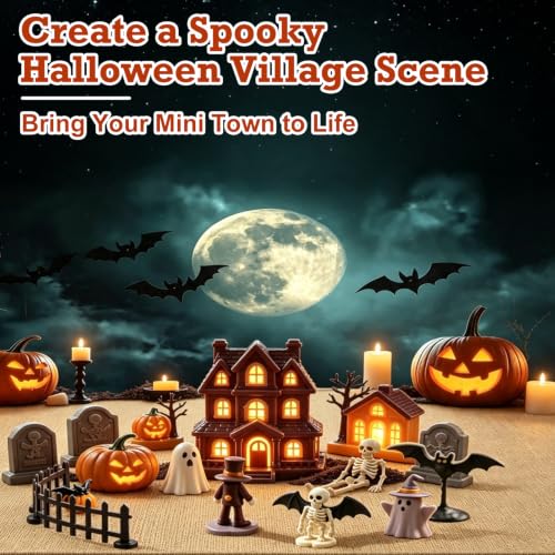 Burlap Halloween Village Base Mat - 2-Pack Jute Landscape Liner (19.7 x 47 in)