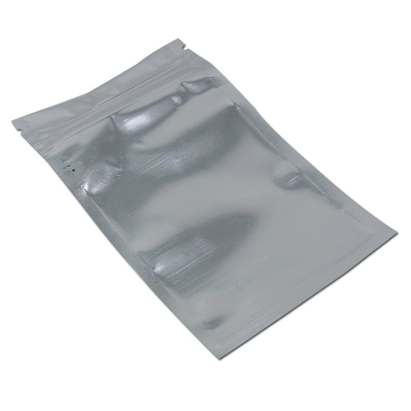 PABCK 100 Pack 3.9x5.9 inch (Inside Size 3.5x4.7 inch) Clear Front Resealable Heat Seal Bags for Zip Bulk Food Storage Lock Bag Reclosable Airtight Foil Pouch Zipper Lock Packaging with Tear Notches