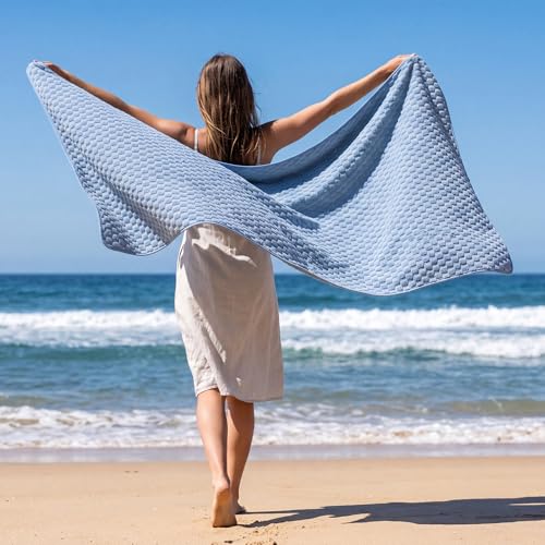 REDKISS Microfiber Bath Towels 4-Pack - Quick Dry & Ultra Absorbent (27x55")