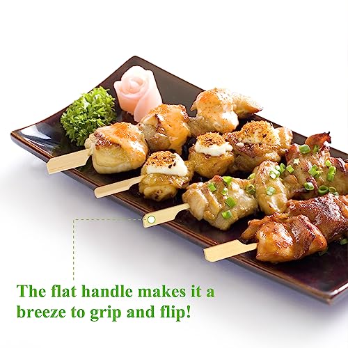 300-Piece Bamboo Cocktail Picks, 4.7-Inch Paddle Skewers for Appetizers