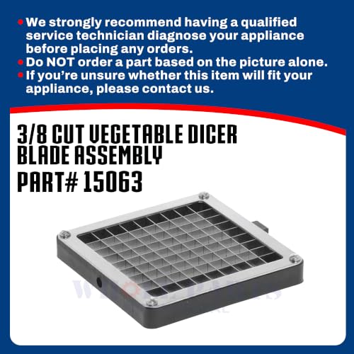 3/8 Inch Vegetable Dicer Blade Assembly for Commercial Food Prep