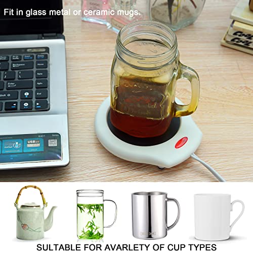 Aroma Diffuser Electric Mug Warmer for Coffee Tea Cocoa & Candles - White