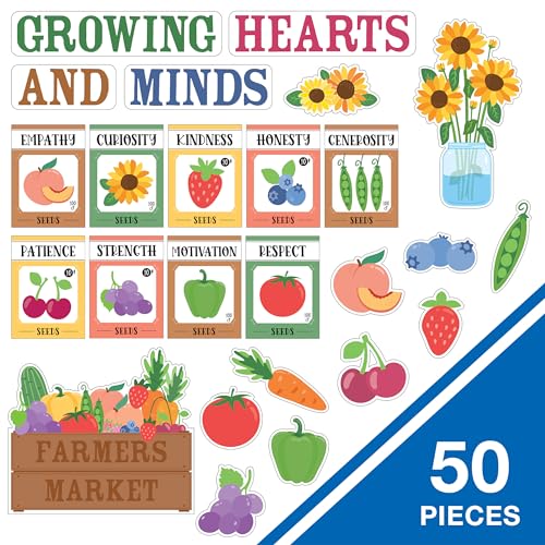 Farmers Market Bulletin Board Set - 50-Piece Classroom Decor