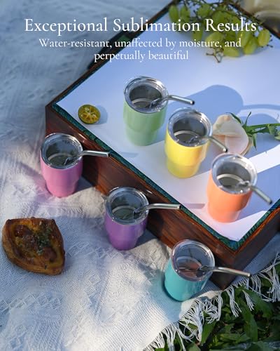 UIRZOTN 24 Pack Mini 3oz Stainless Steel Tumbler Shot Glass with Lid & Straw - Insulated & Customizable