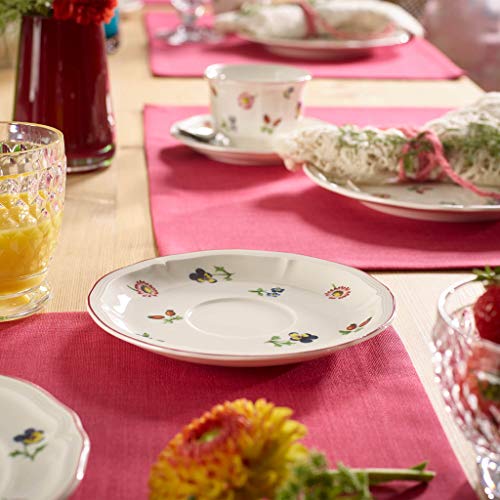 Villeroy & Boch Petite Fleur Breakfast/Soup Cup and Saucer Set 6.5 inch Premium Porcelain