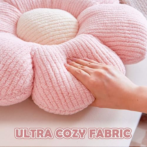 Flower Shaped Plush Pillow, Aesthetic Daisy Throw Cushion for Home Decor