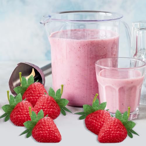 150 Pcs Realistic Artificial Strawberries - Faux Plastic Decor for Events & Home