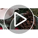 Holiday Ceramic Drink Pitcher 5.5 Cups Pinecones & Bells - Boston International