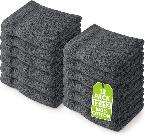 Utopia Towels 12 Pack Premium Wash Cloths Set, by Inches, 100% Cotton
