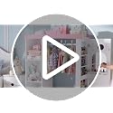 Kids Dress-Up Wardrobe with Jewelry Cabinet, Hanging Rack and Mirror