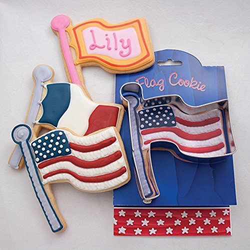 Flag Cookie Cutter 4.25 Inch - Made in USA for Patriotic Baking
