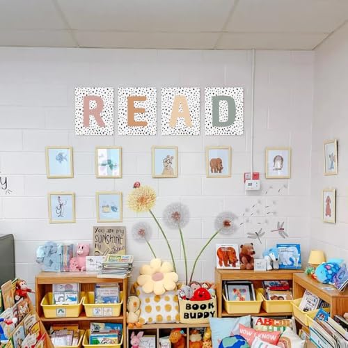 Boho Classroom Decor Reading Posters Set of 4 8x10 Unframed
