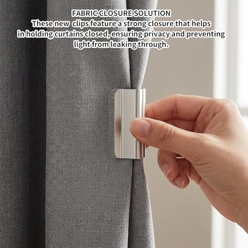 10-Pack Magnetic Curtain Clips - Secure Curtain Closures for Home Decor