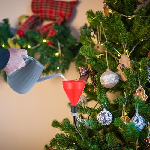 Christmas Tree Watering Funnel System with 45-Inch Flexible Hose
