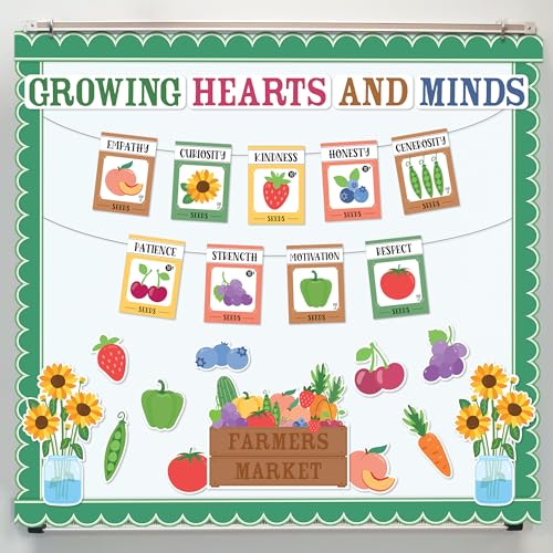Farmers Market Bulletin Board Set - 50-Piece Classroom Decor