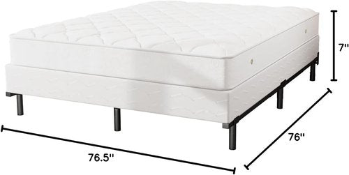 Jetoo Metal Bed Frame - Sturdy Heavy-Duty Platform Bed with 9 Legs Support | Black King Size, Easy Assembly